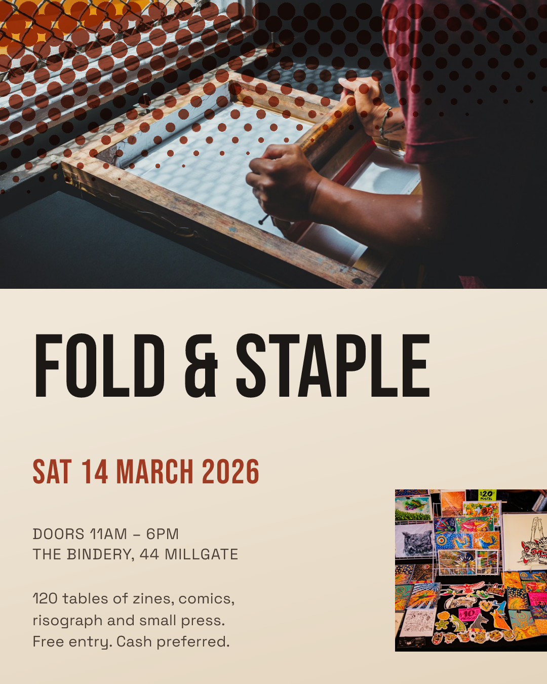Fold & Staple Zine Fair Poster