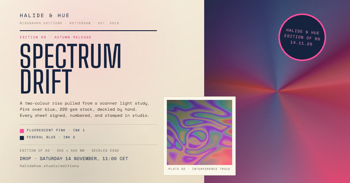 Halide & Hue Spectrum Drift Riso Edition