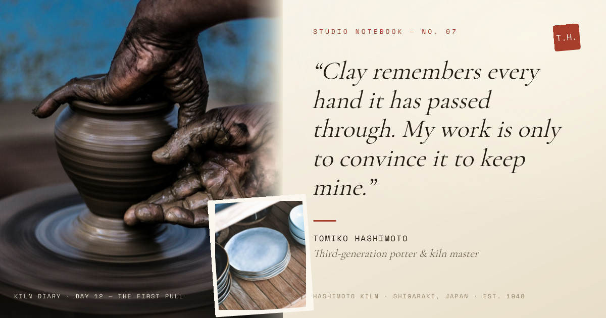 Hashimoto Kiln Studio Notebook