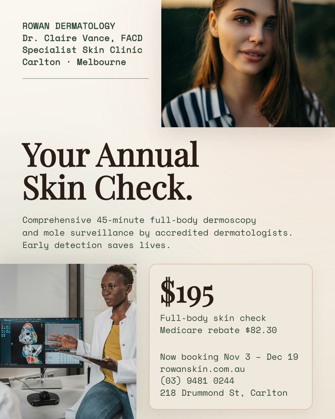 Rowan Dermatology Annual Skin Check Campaign