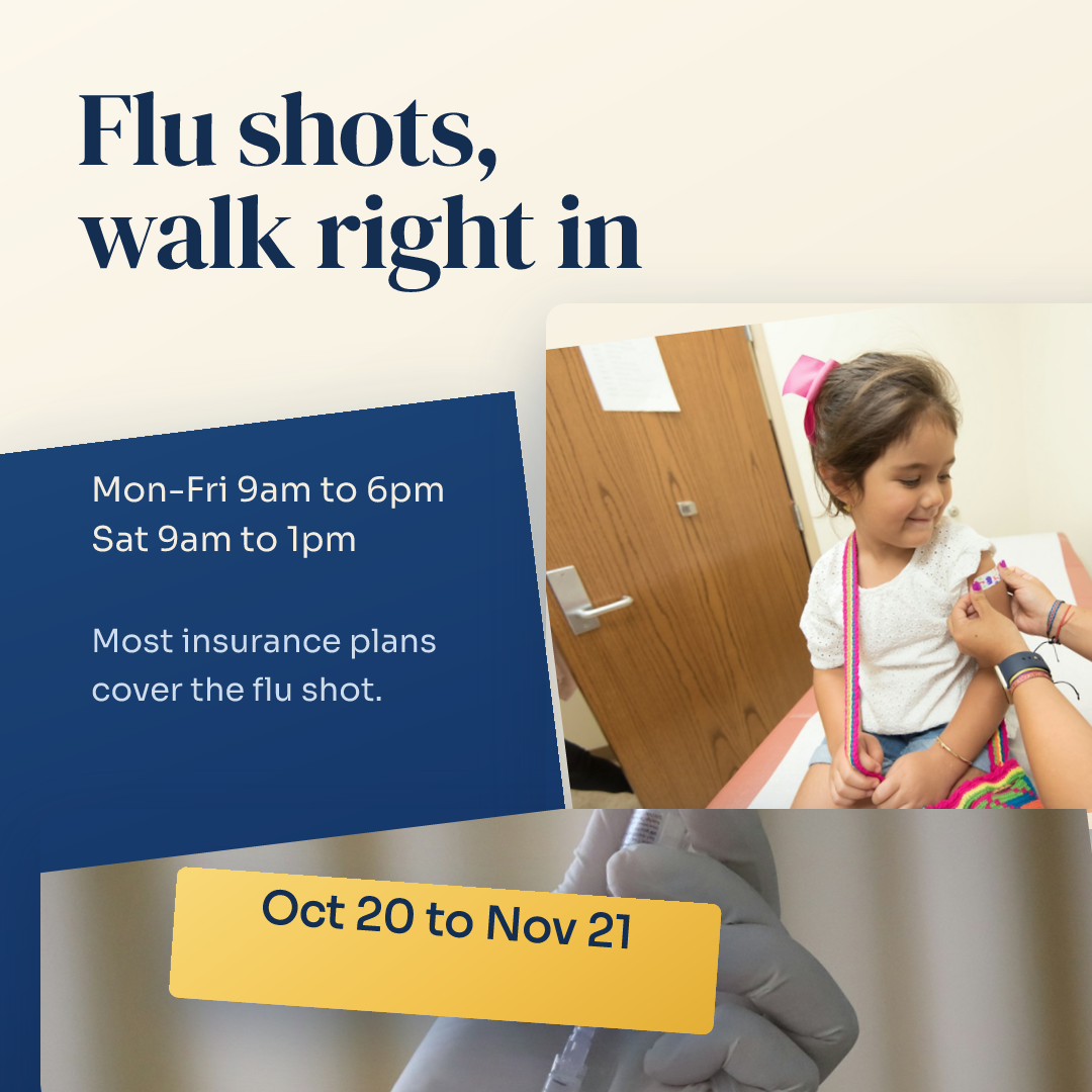 Flu Shot Clinic Walk-In Notice