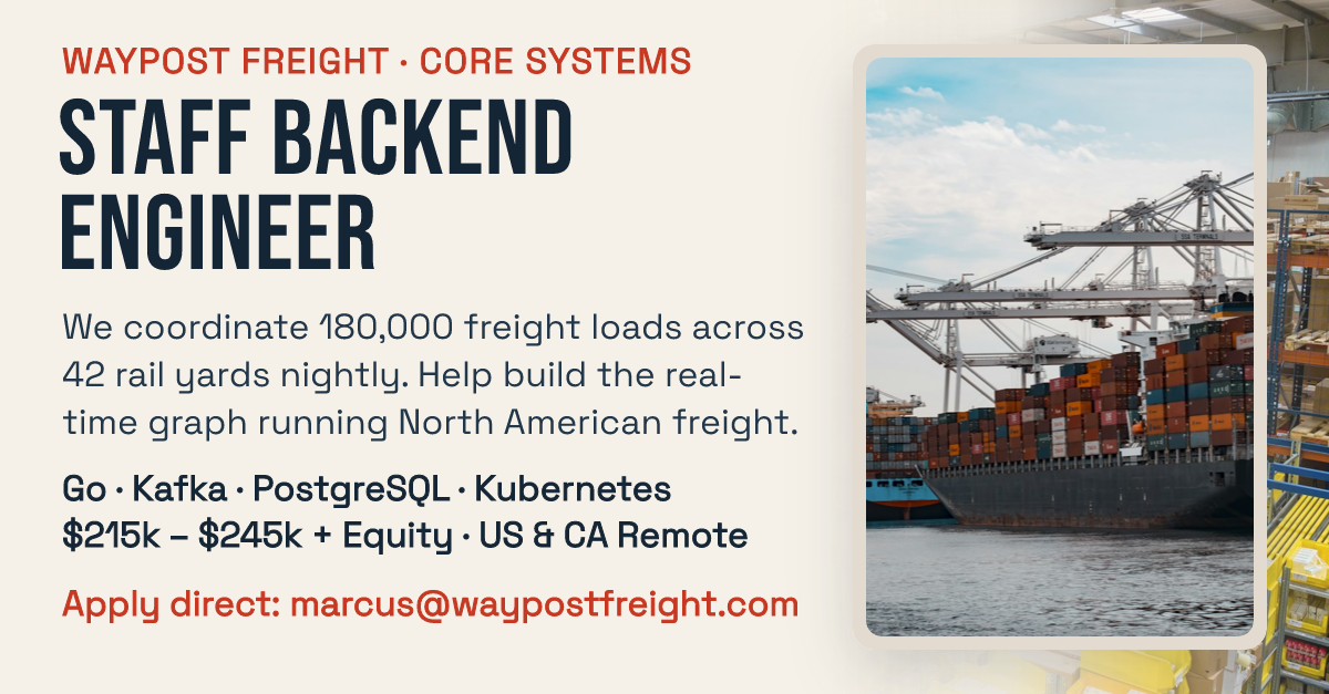 Waypost Freight Staff Backend Engineer Hiring Announcement