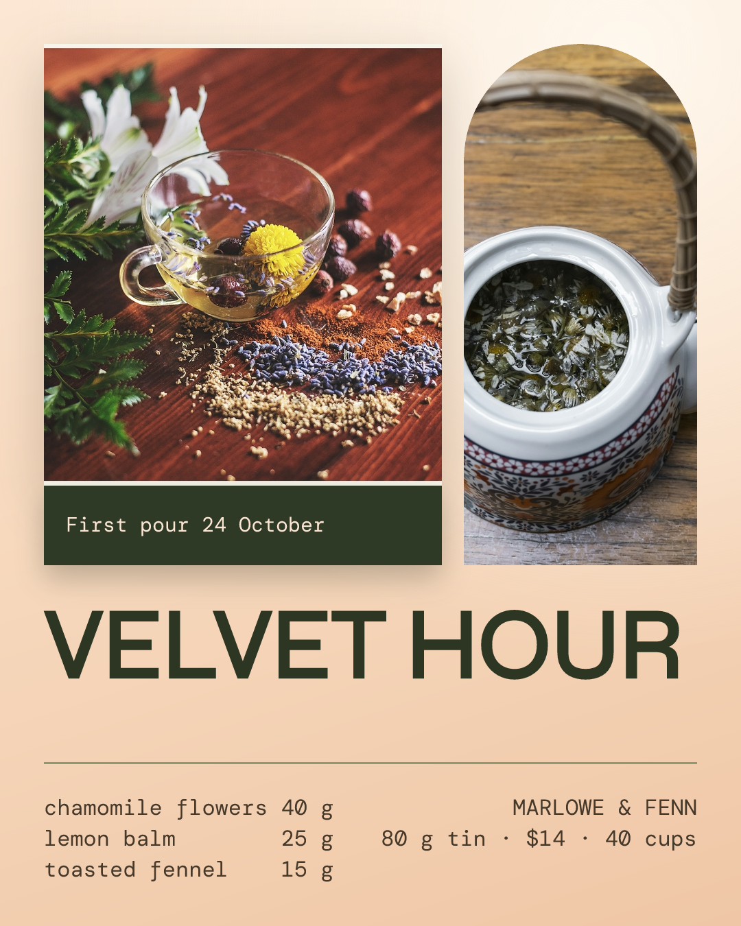 Velvet Hour Herbal Tea Launch