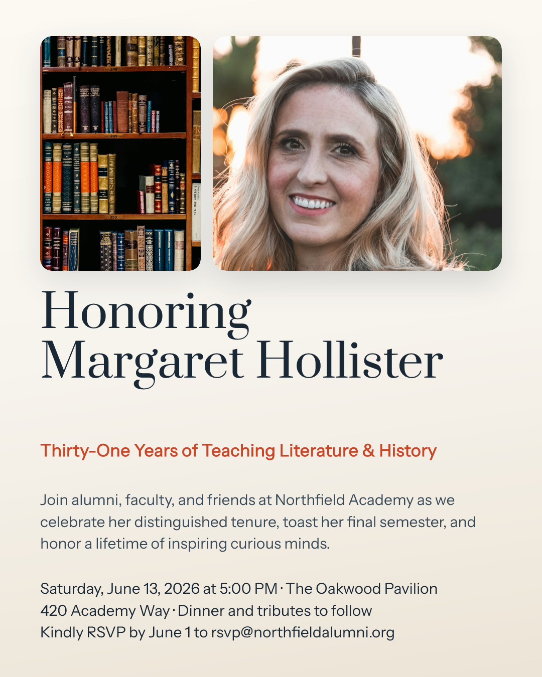 Margaret Hollister — 31 Years of Teaching Retirement Celebration