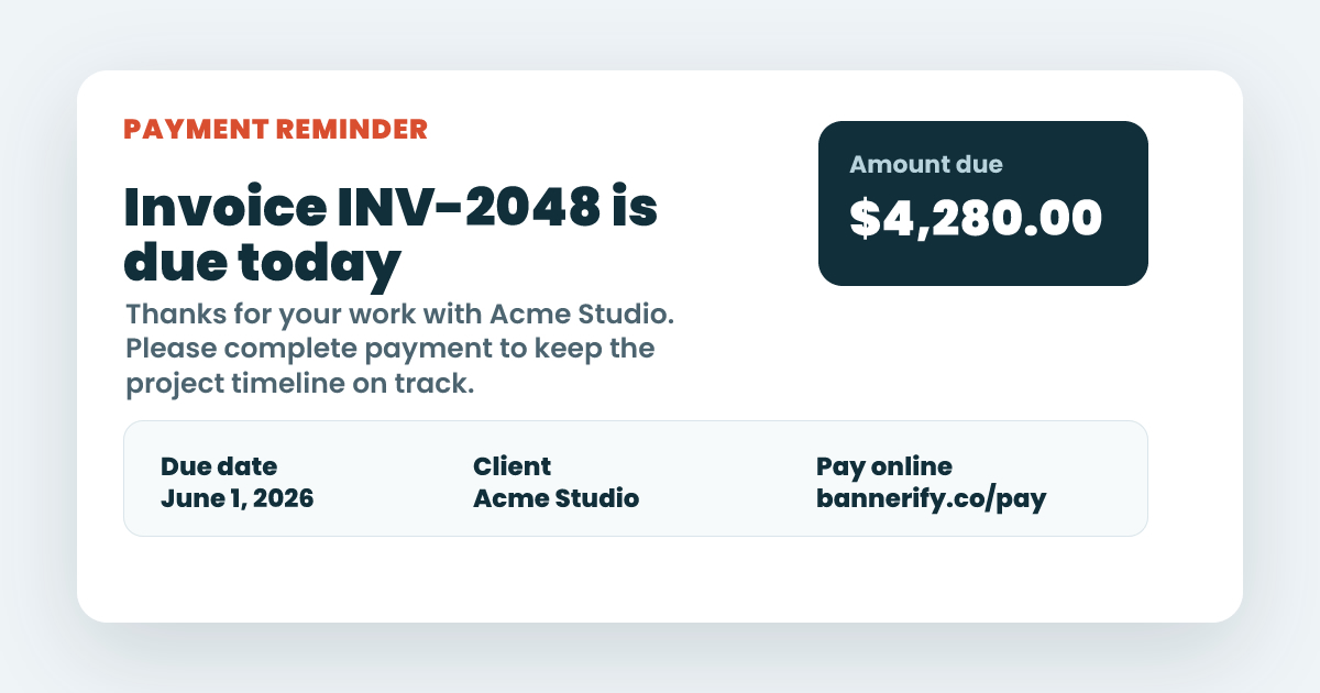 Invoice Payment Reminder