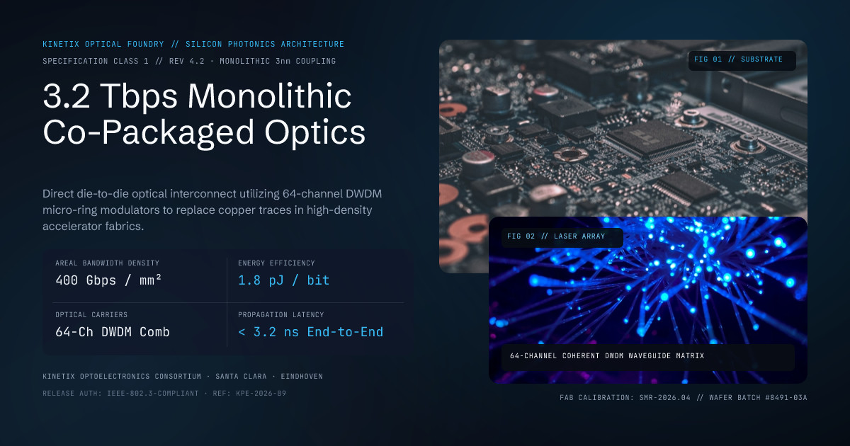 Kinetix Monolithic Co-Packaged Optics Spec