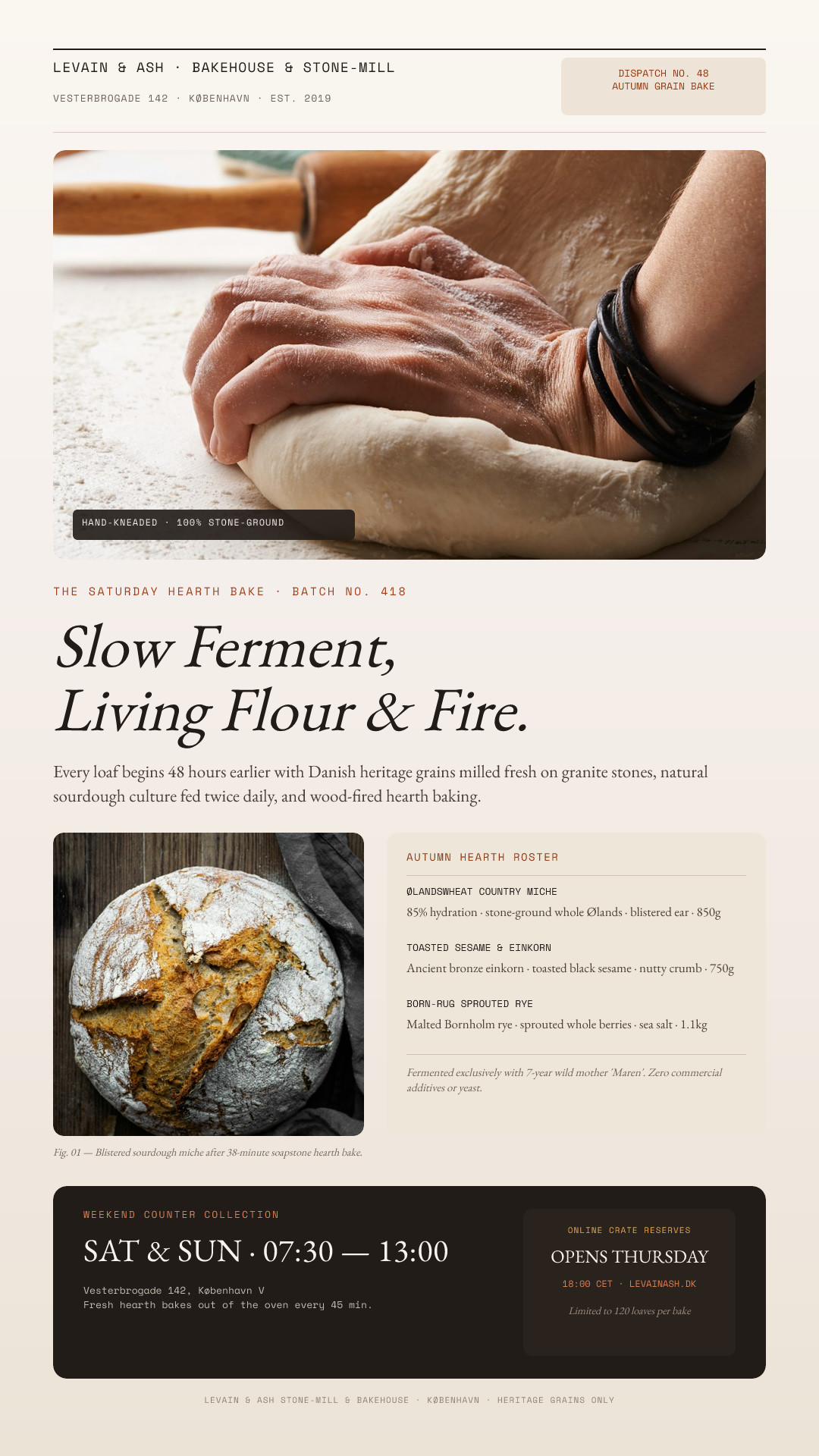 Levain & Ash Heritage Sourdough Dispatch