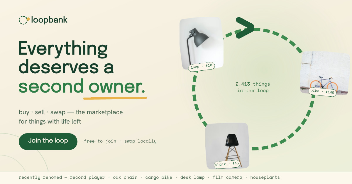 Loopbank Second Owner Launch Banner