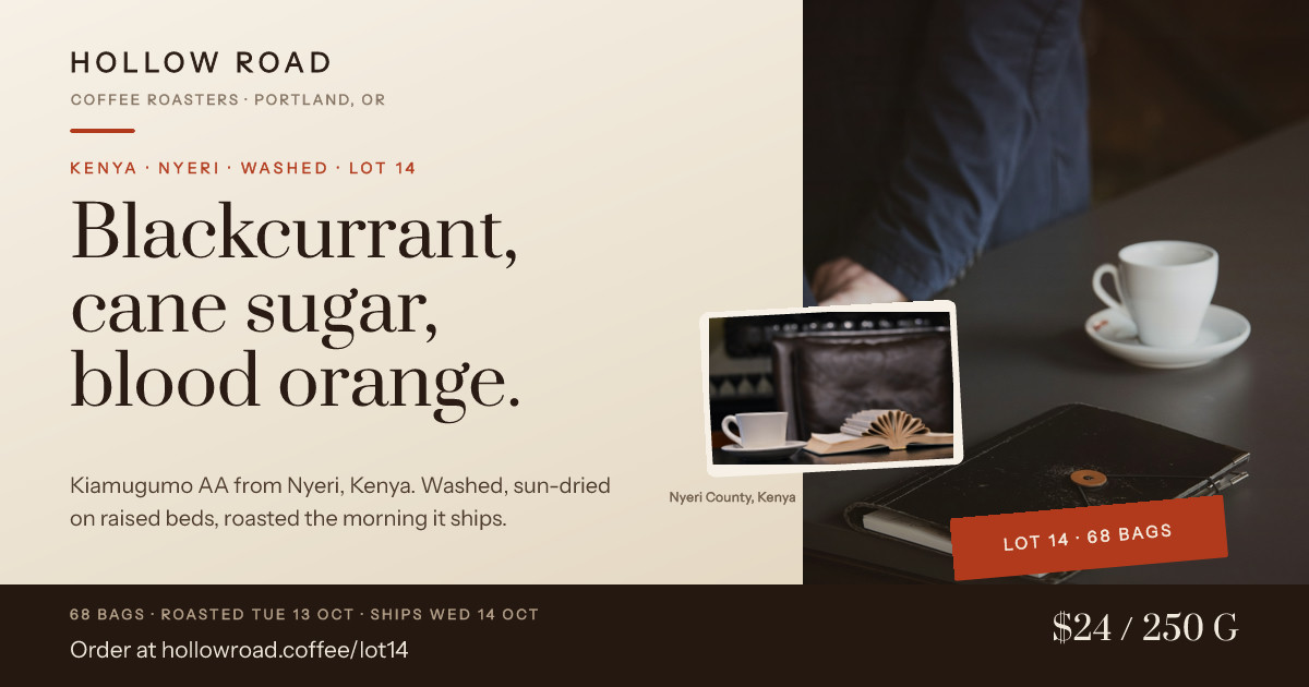 Hollow Road Coffee Micro-Lot Ad