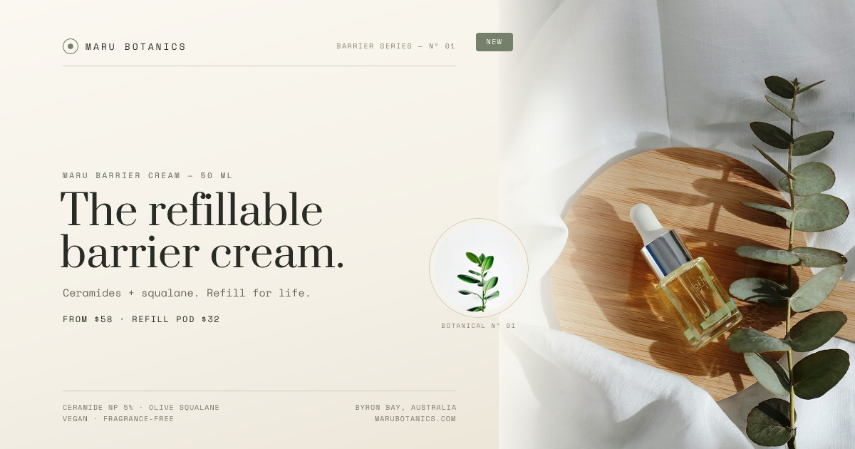 Maru Botanics Barrier Cream Launch