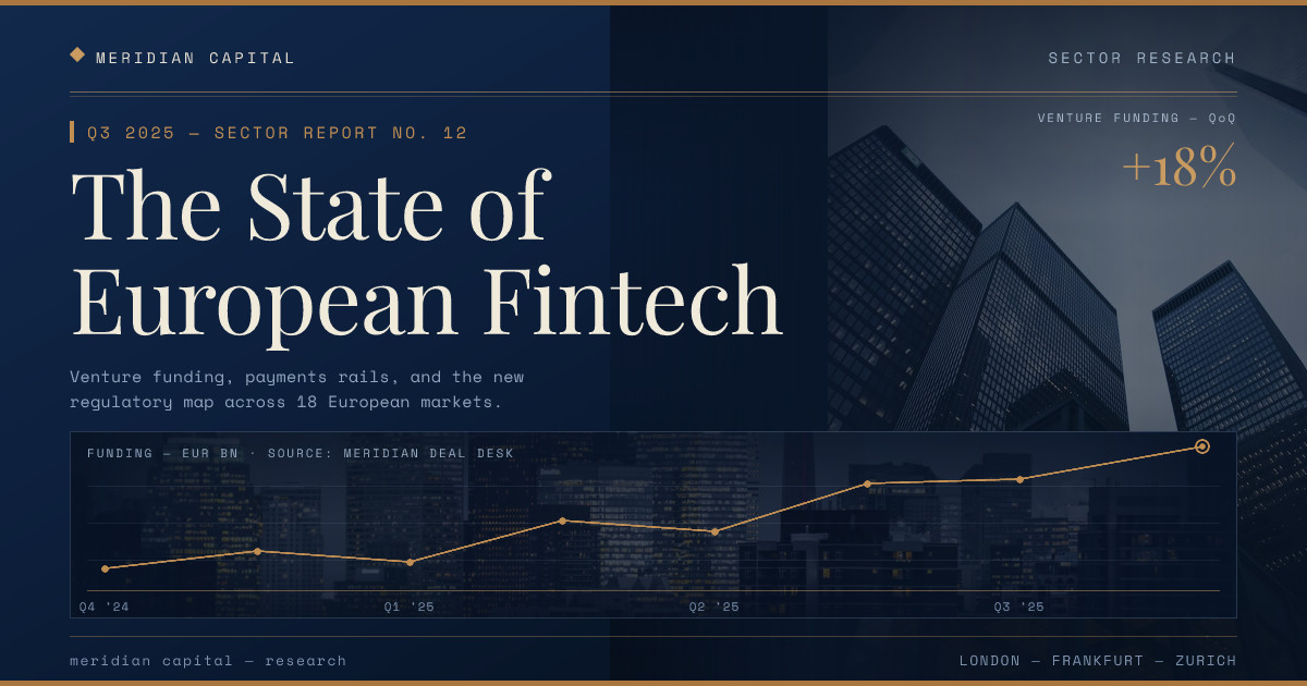 Meridian European Fintech Report Cover
