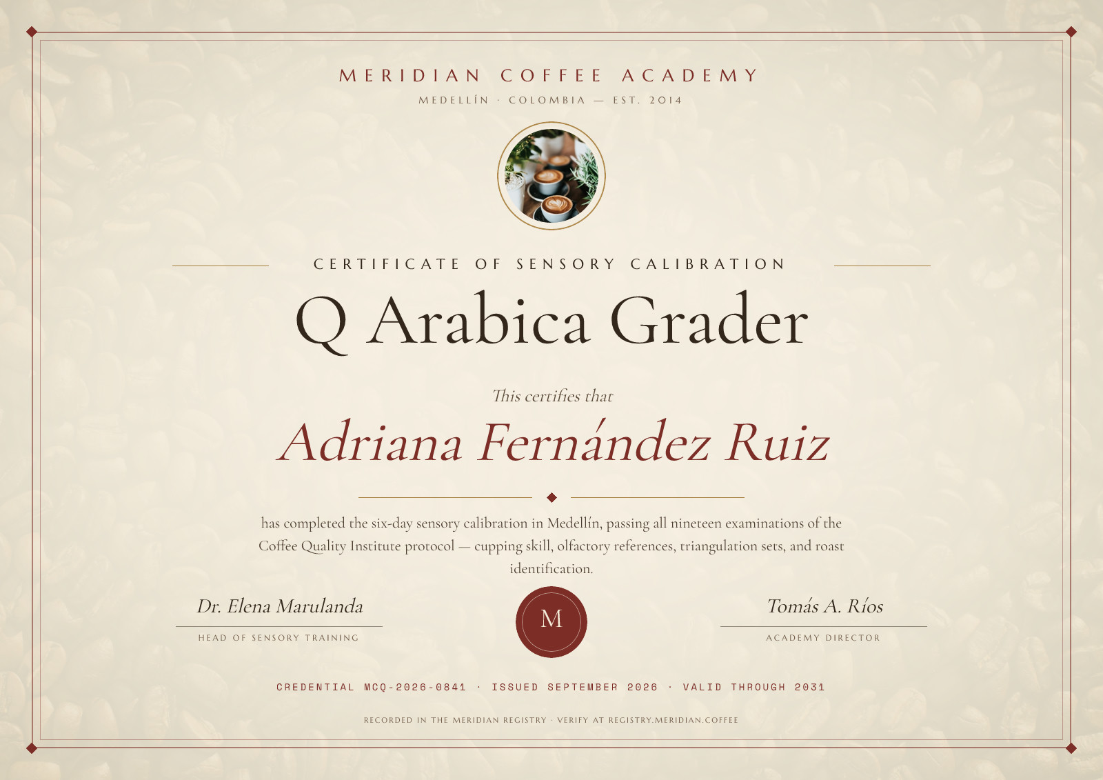 Meridian Q Arabica Grader