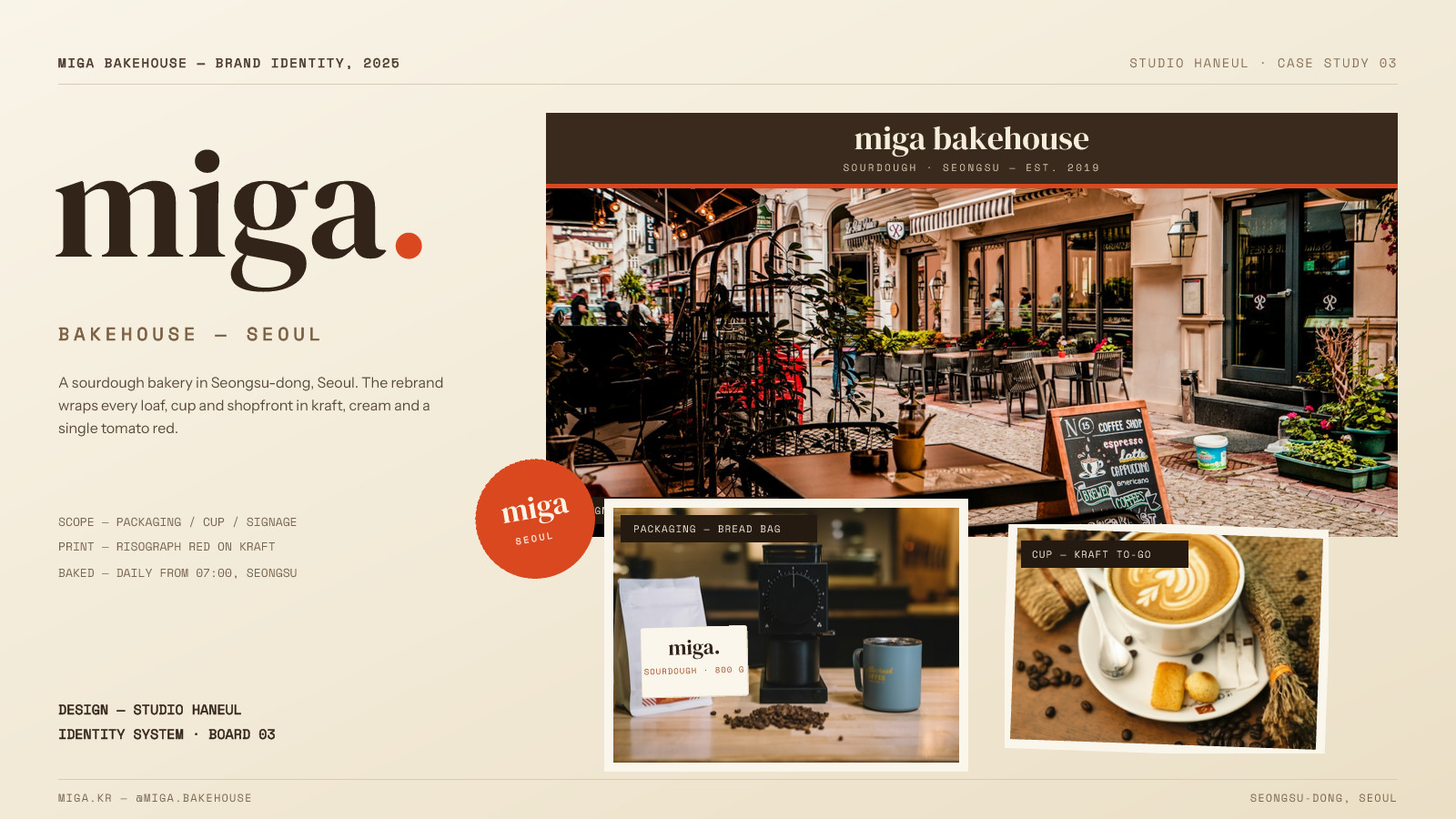 Miga Bakehouse Brand Identity Mockup Board