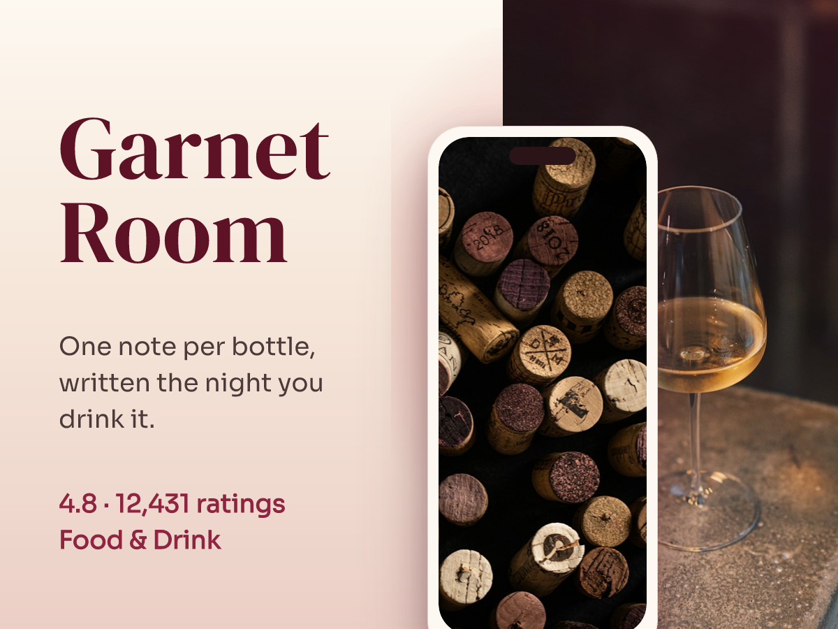 Wine Journal App Store Listing