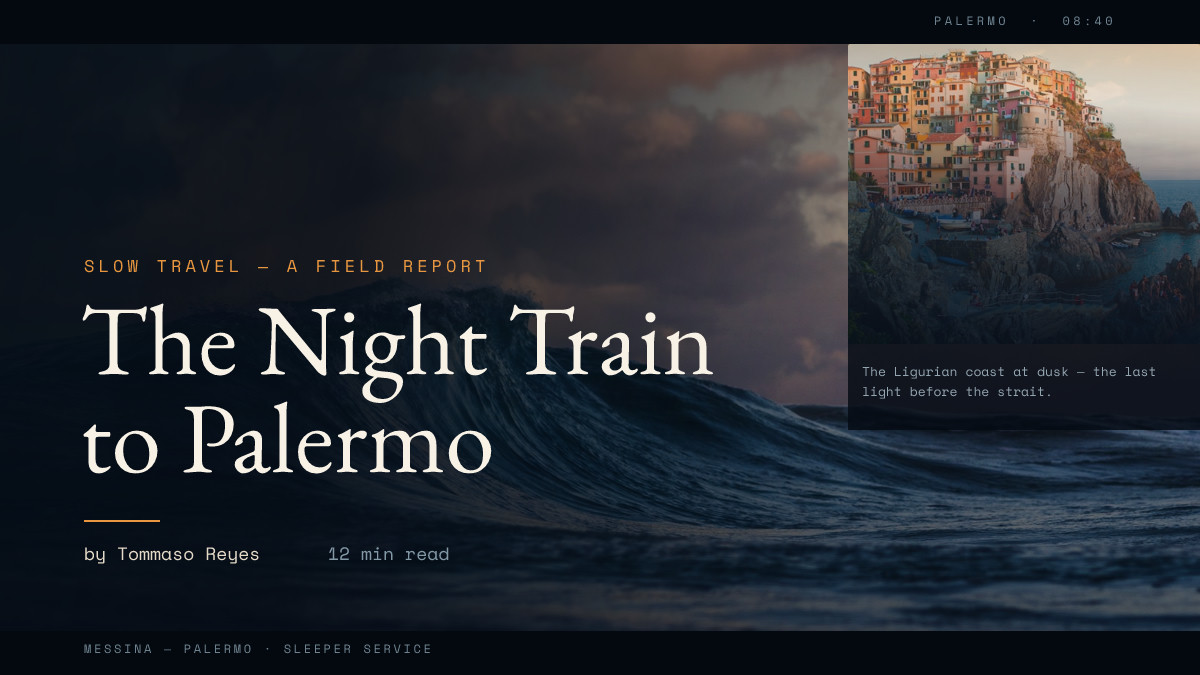 Night Train to Palermo Essay Header