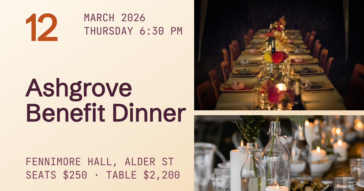 Ashgrove Benefit Dinner Ticket