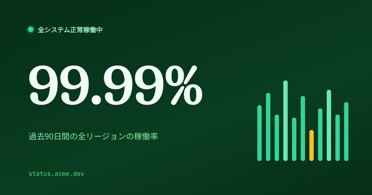 ステータスレポート
