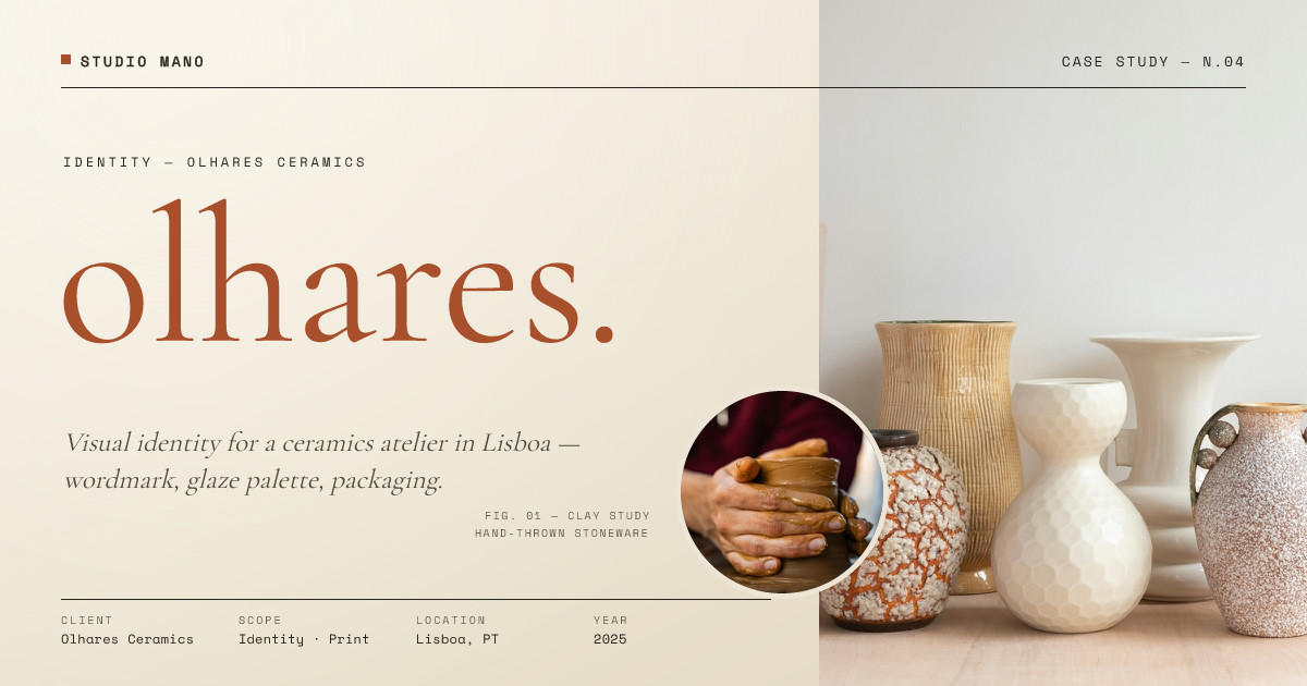 Olhares Ceramics Identity Case Study