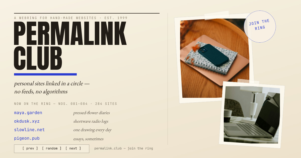 Permalink Club Webring Index