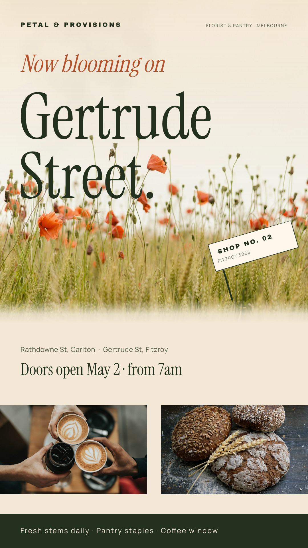 Petal & Provisions Gertrude Street Opening