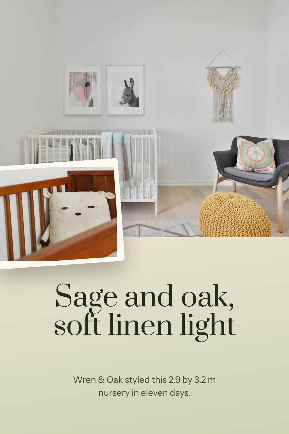 Sage and Oak Nursery Pin