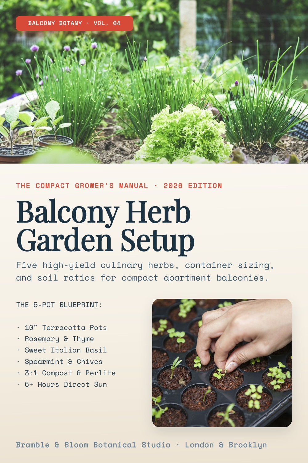 Balcony Herb Garden Setup Guide Pinterest Pin