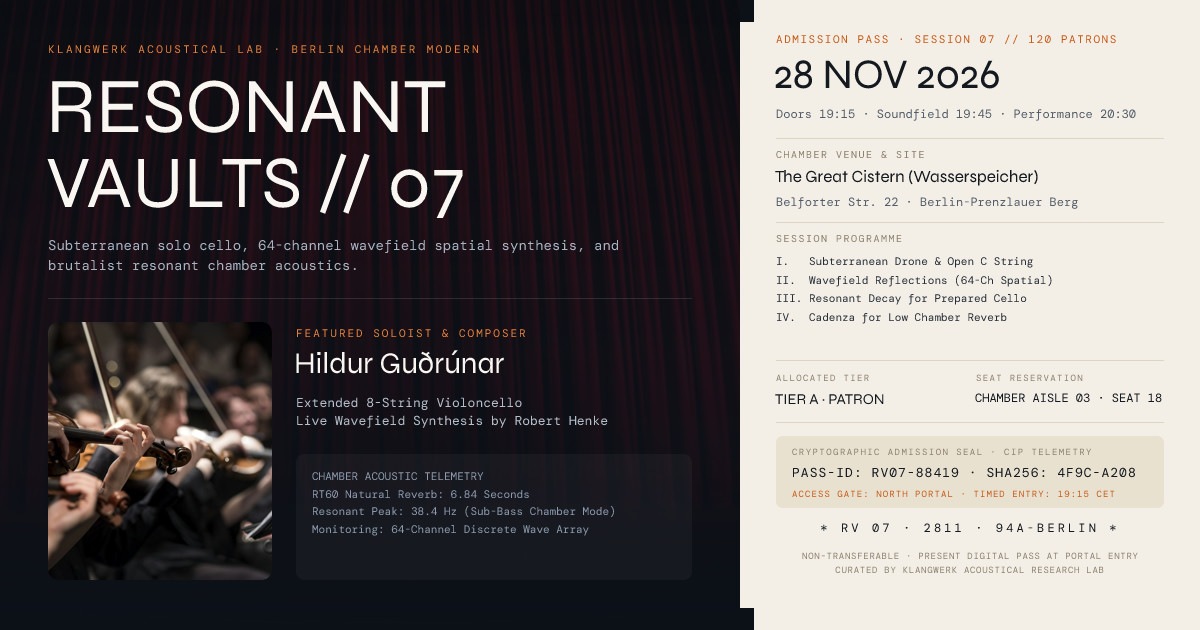 Resonant Vaults Spatial Sound Performance