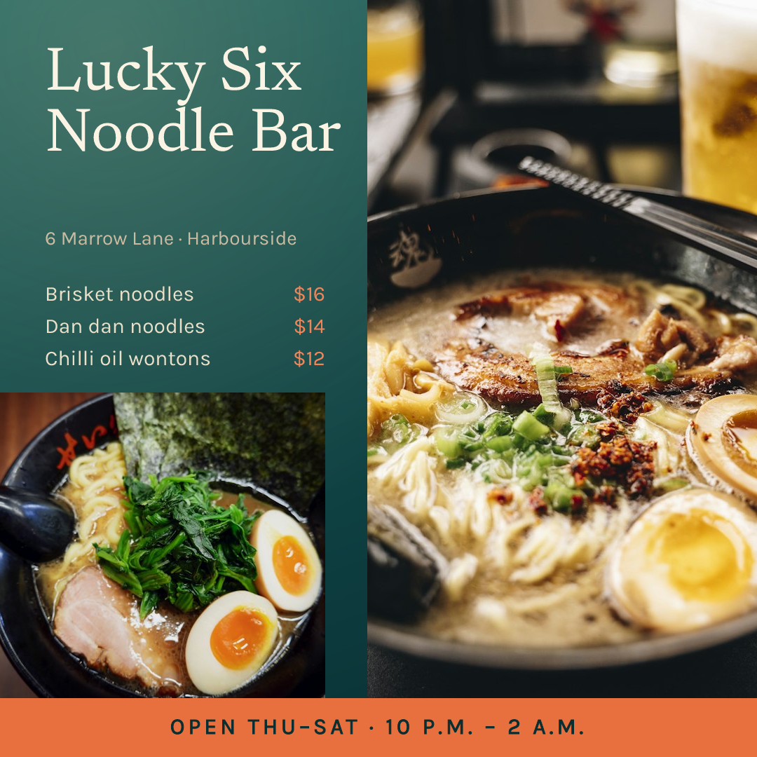 Late-Night Noodle Bar Bowl Board