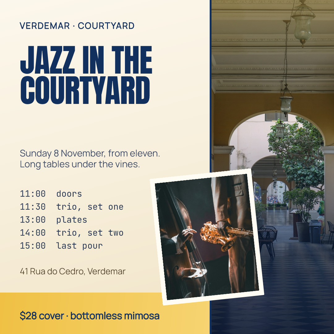 Sunday Courtyard Jazz Brunch Card