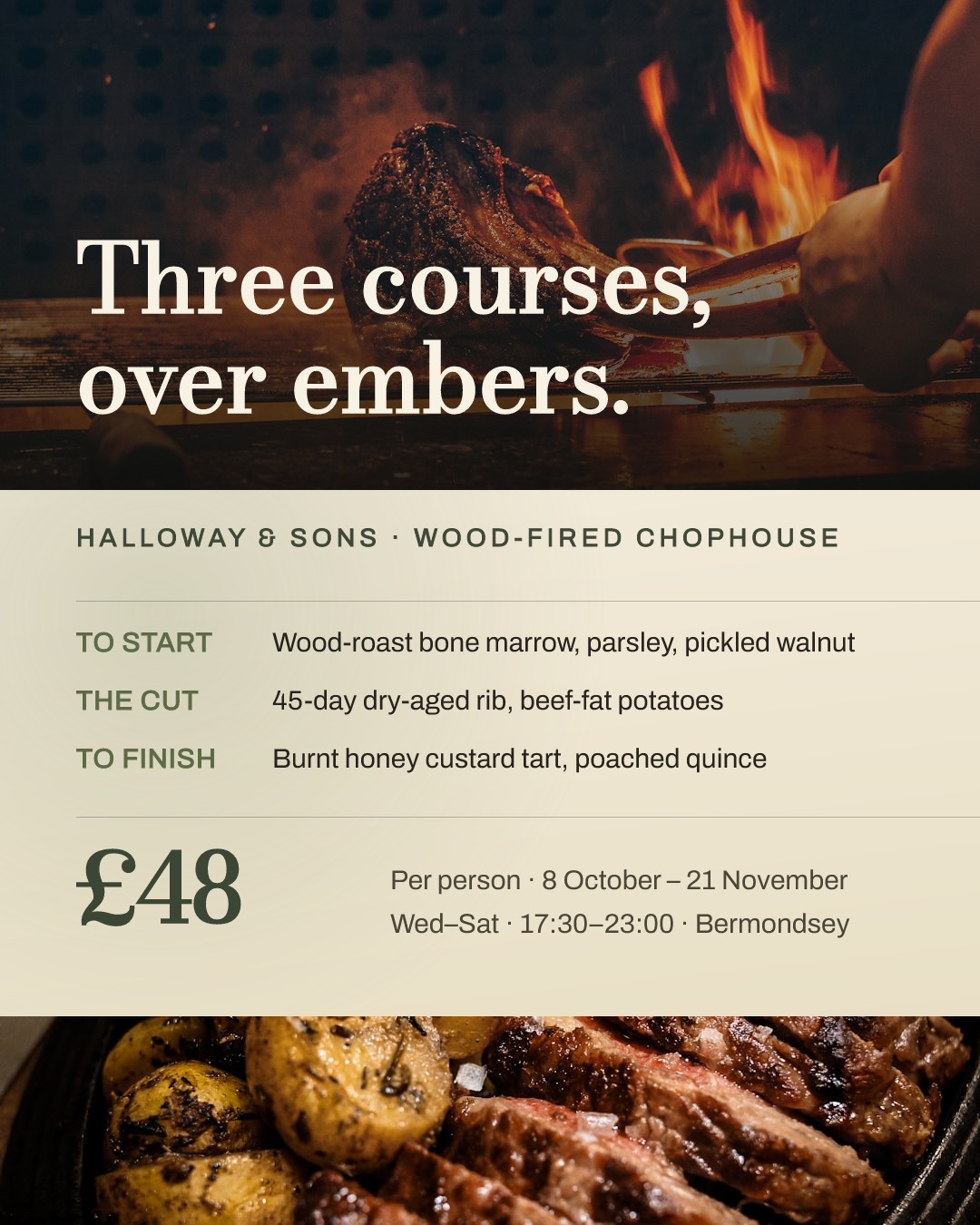 Wood-Fired Chophouse Autumn Prix Fixe