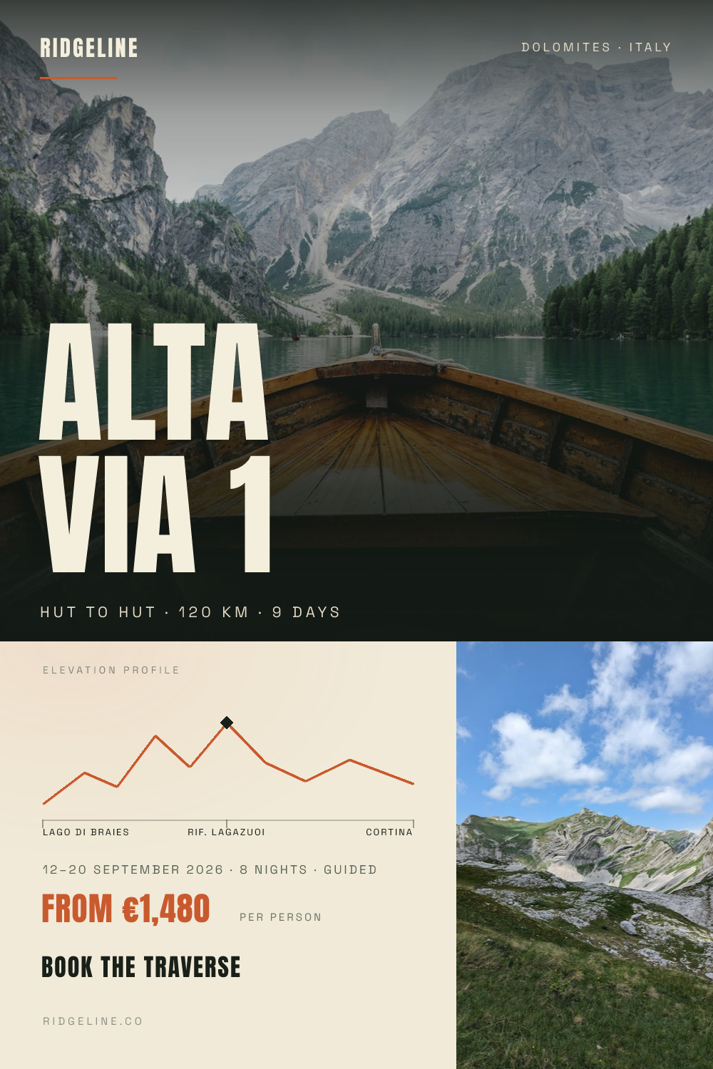 Alta Via 1 — Dolomites Trek Pin