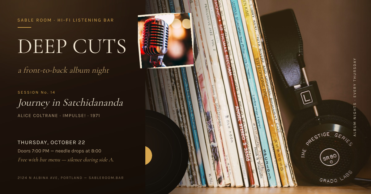 Sable Room Deep Cuts Listening Night