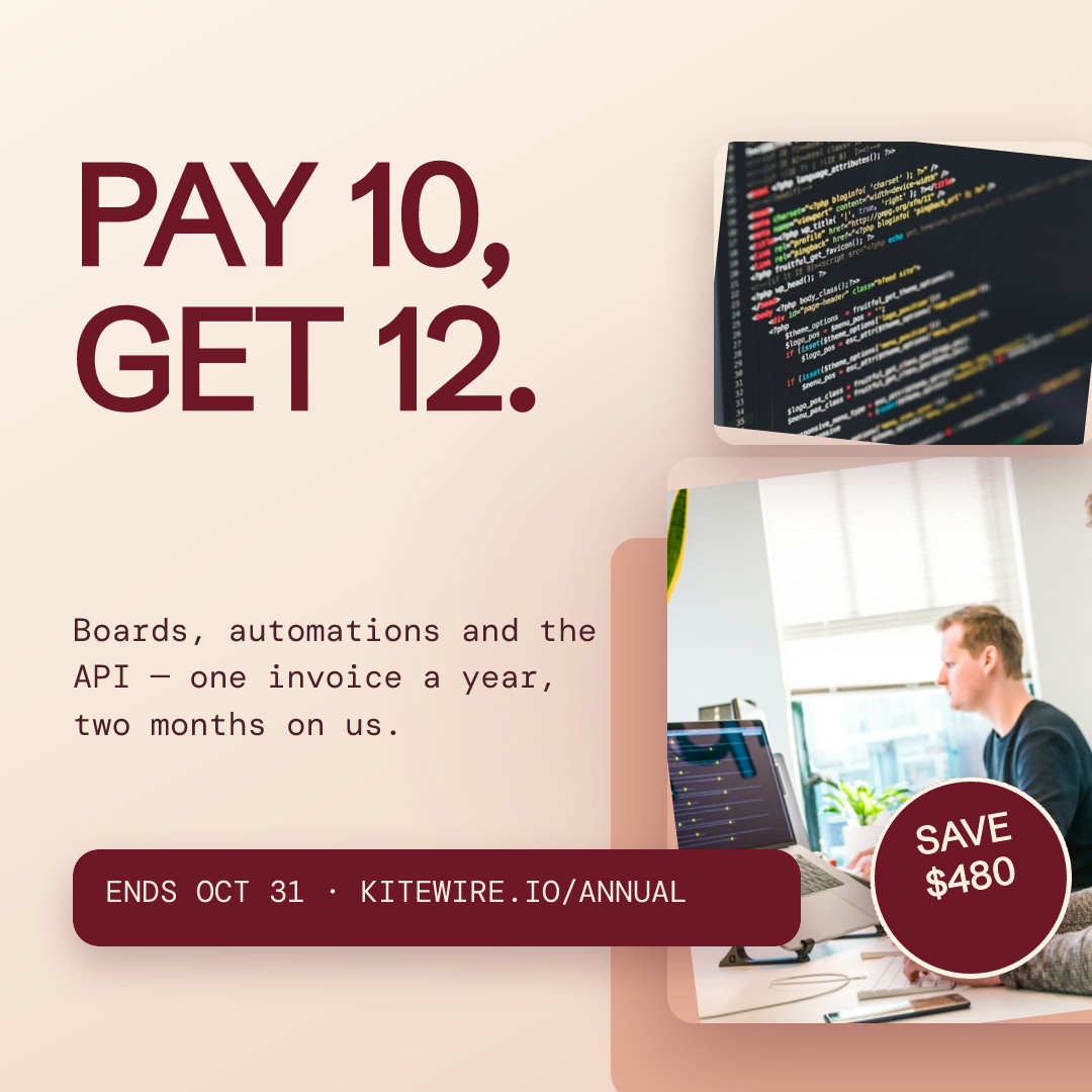 Kitewire Annual Plan Deal