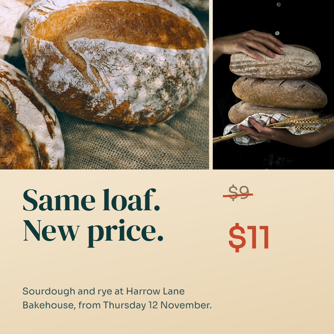 Bakehouse Price Change Announcement
