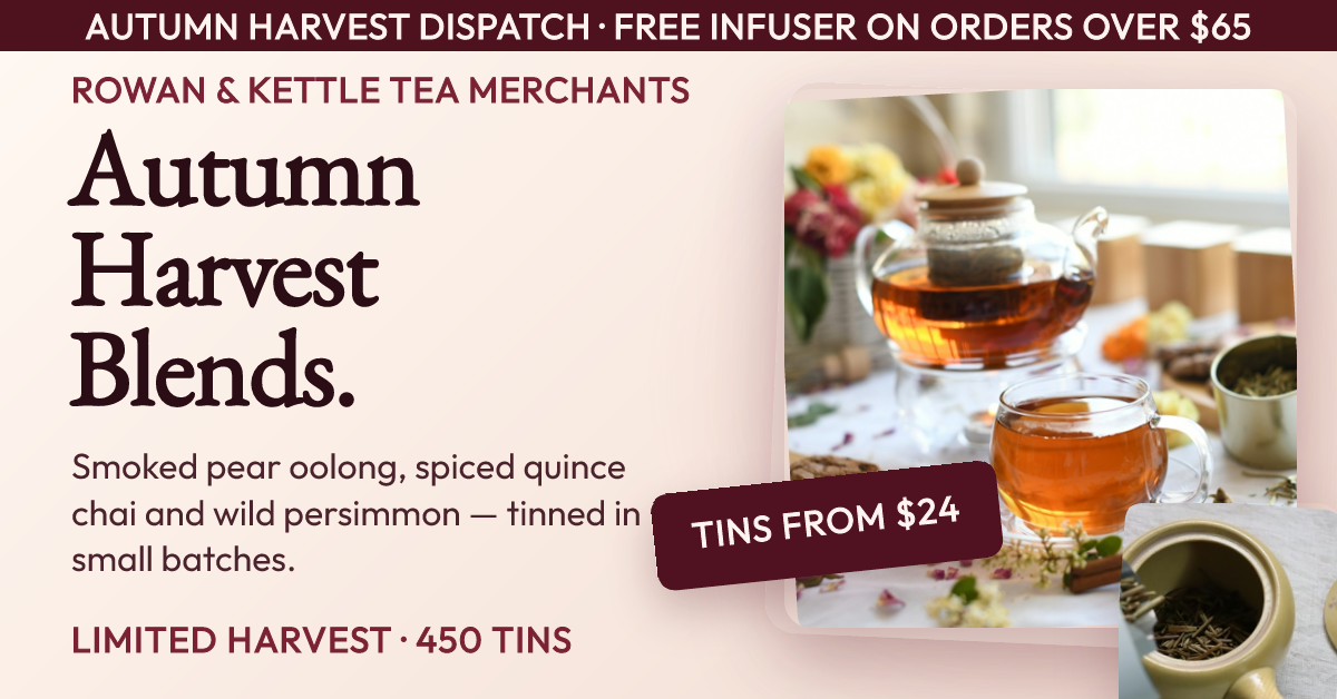 Shopify Autumn Tea Harvest Hero Banner