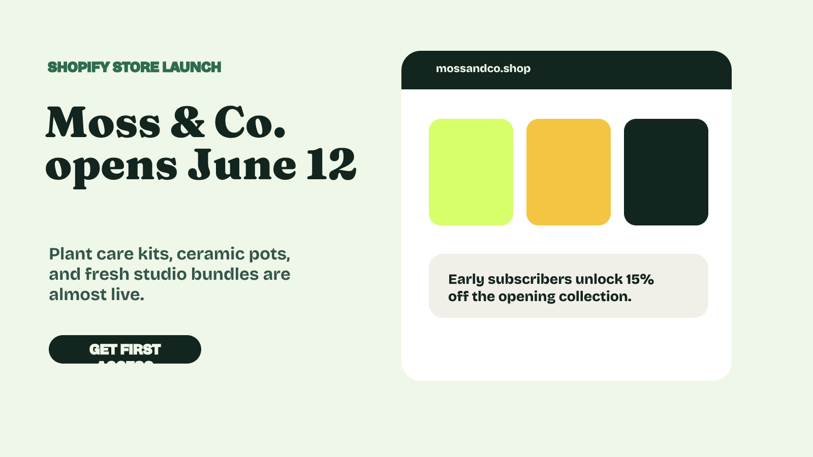 Shopify Coming Soon Banner