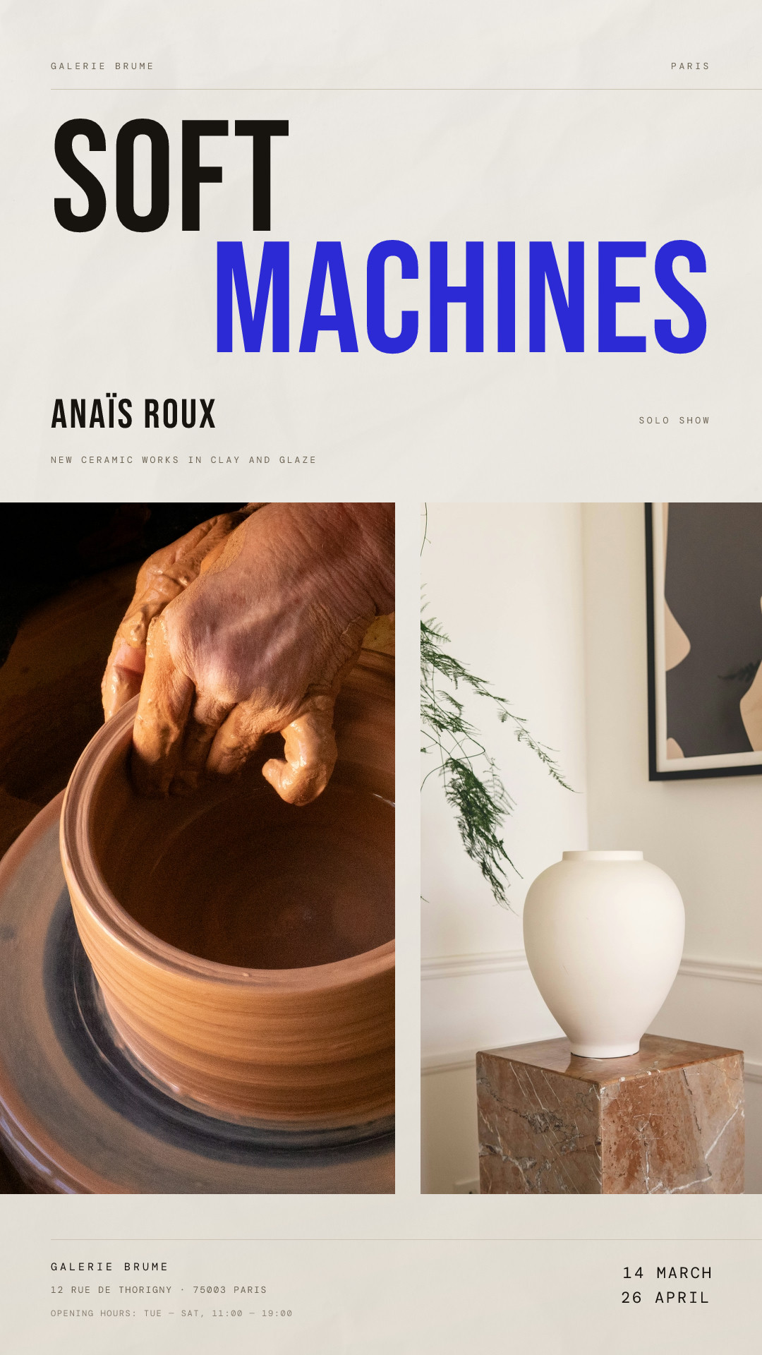 Soft Machines Exhibition Poster