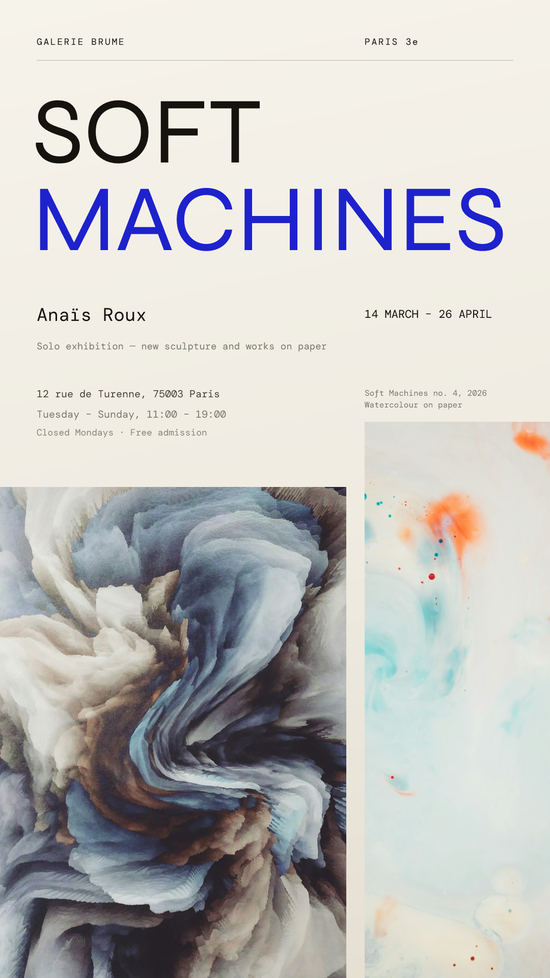 Soft Machines — Exhibition Poster