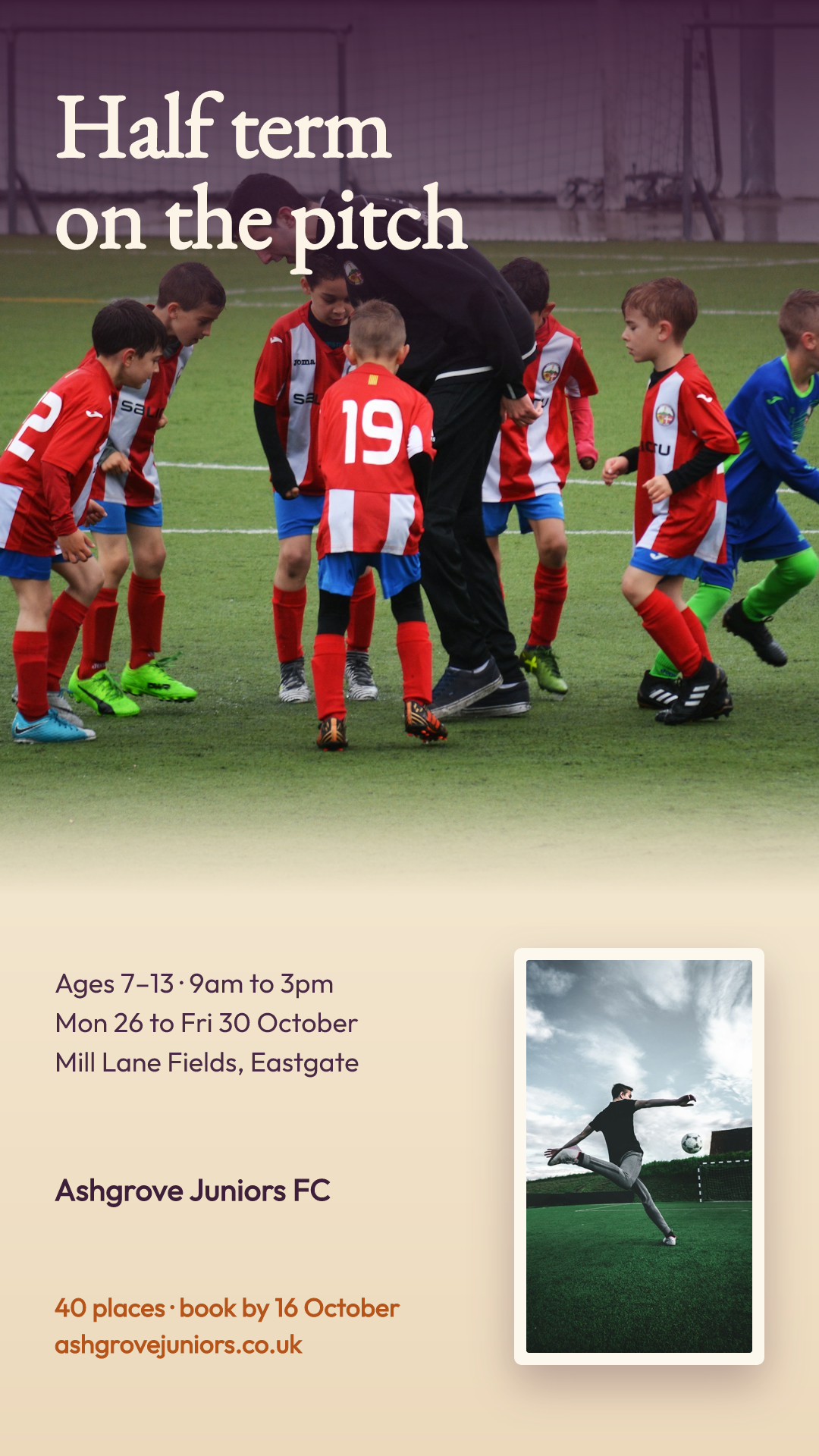 October Half Term Soccer Camp