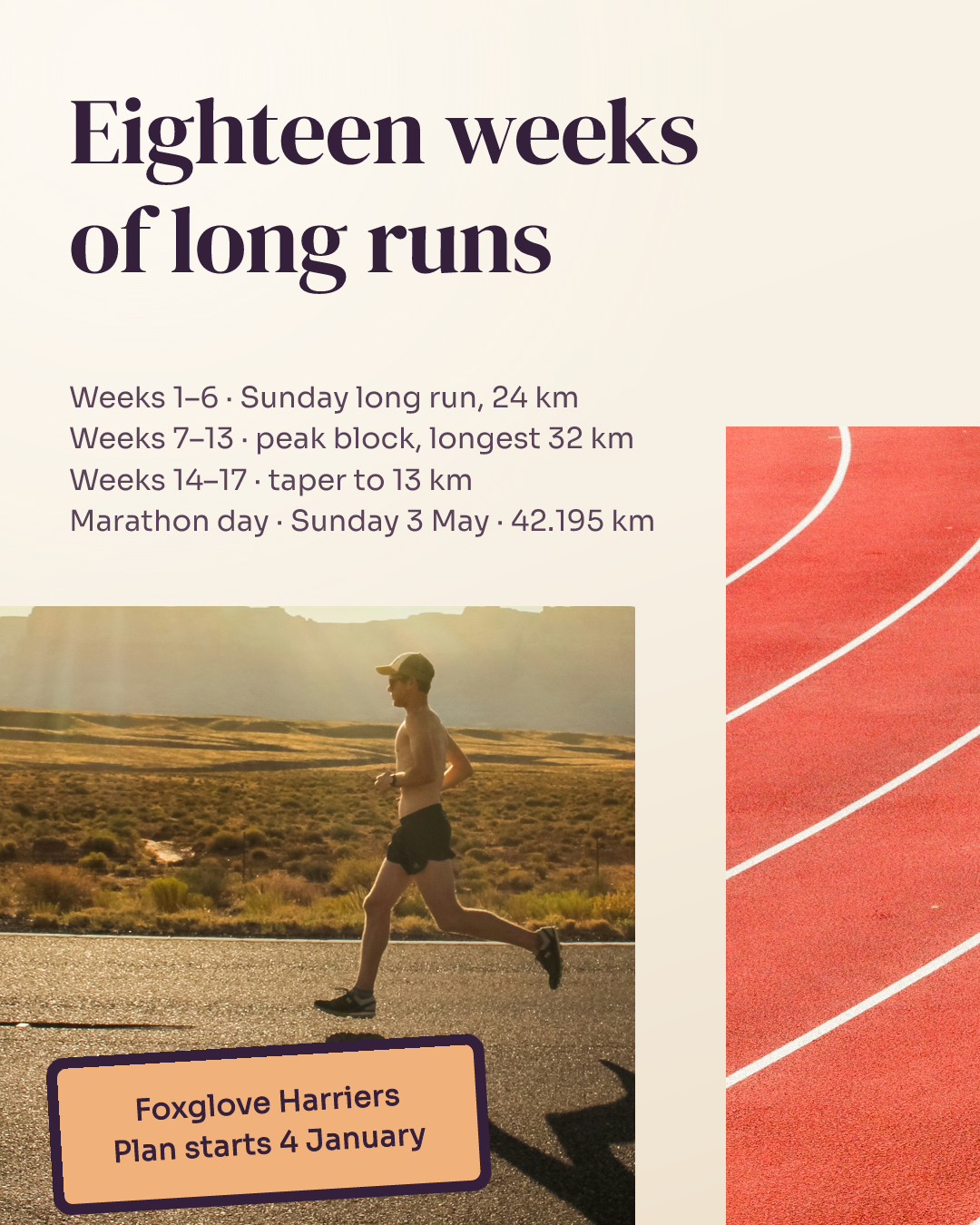 Foxglove Harriers Marathon Training Plan