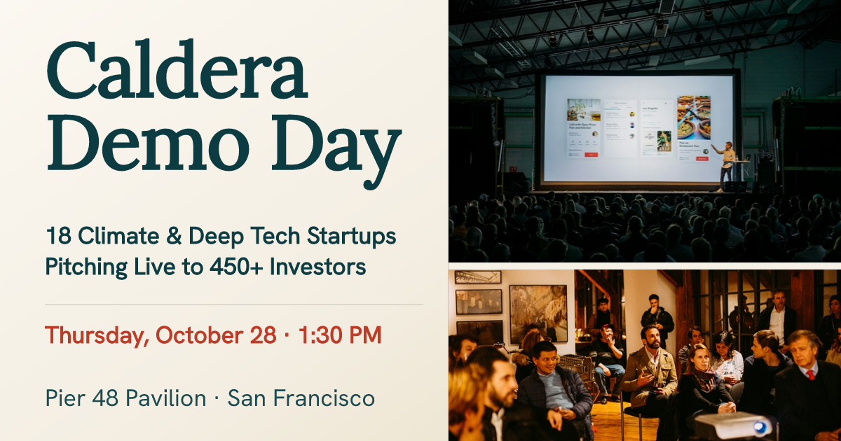 Caldera Demo Day Announcement