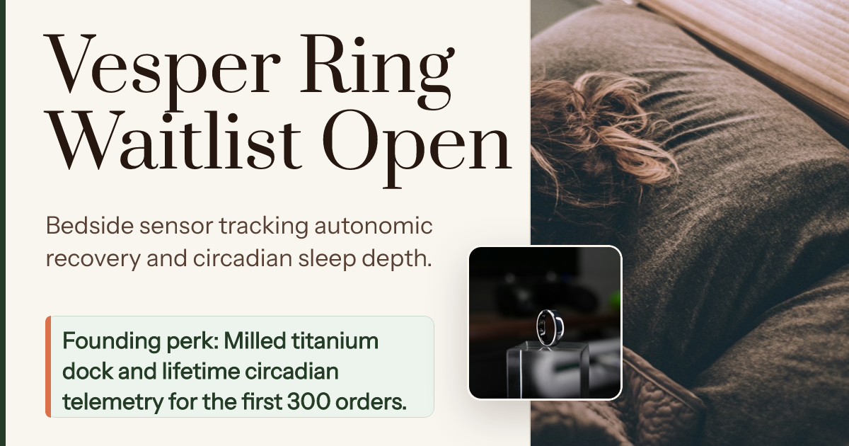 Vesper Sleep Ring Hardware Waitlist Launch