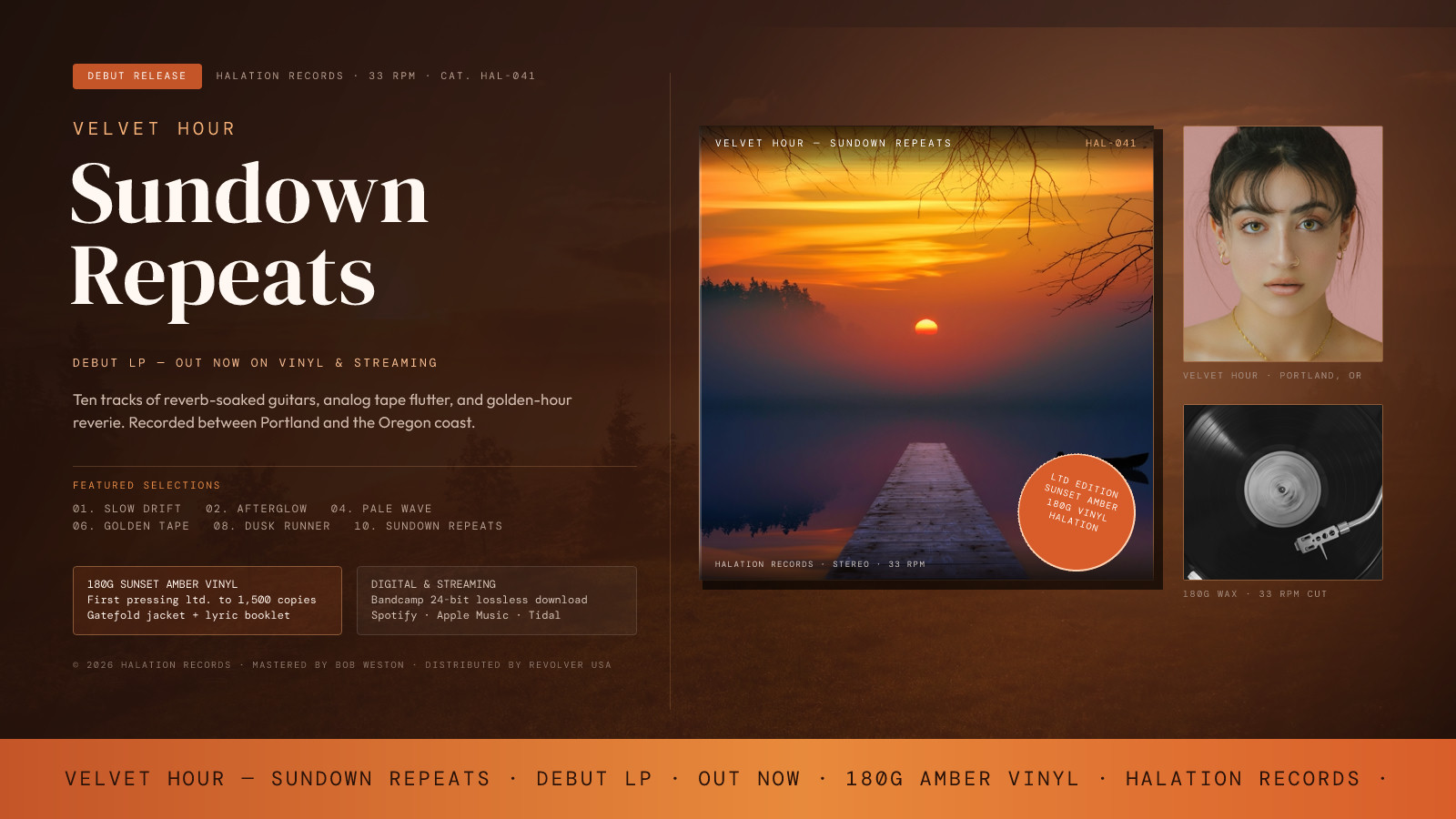 Velvet Hour Sundown Repeats LP Release