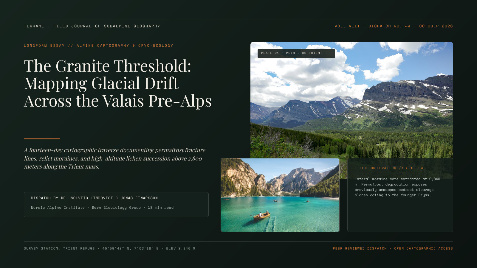 Terrane Alpine Field Journal Dispatch