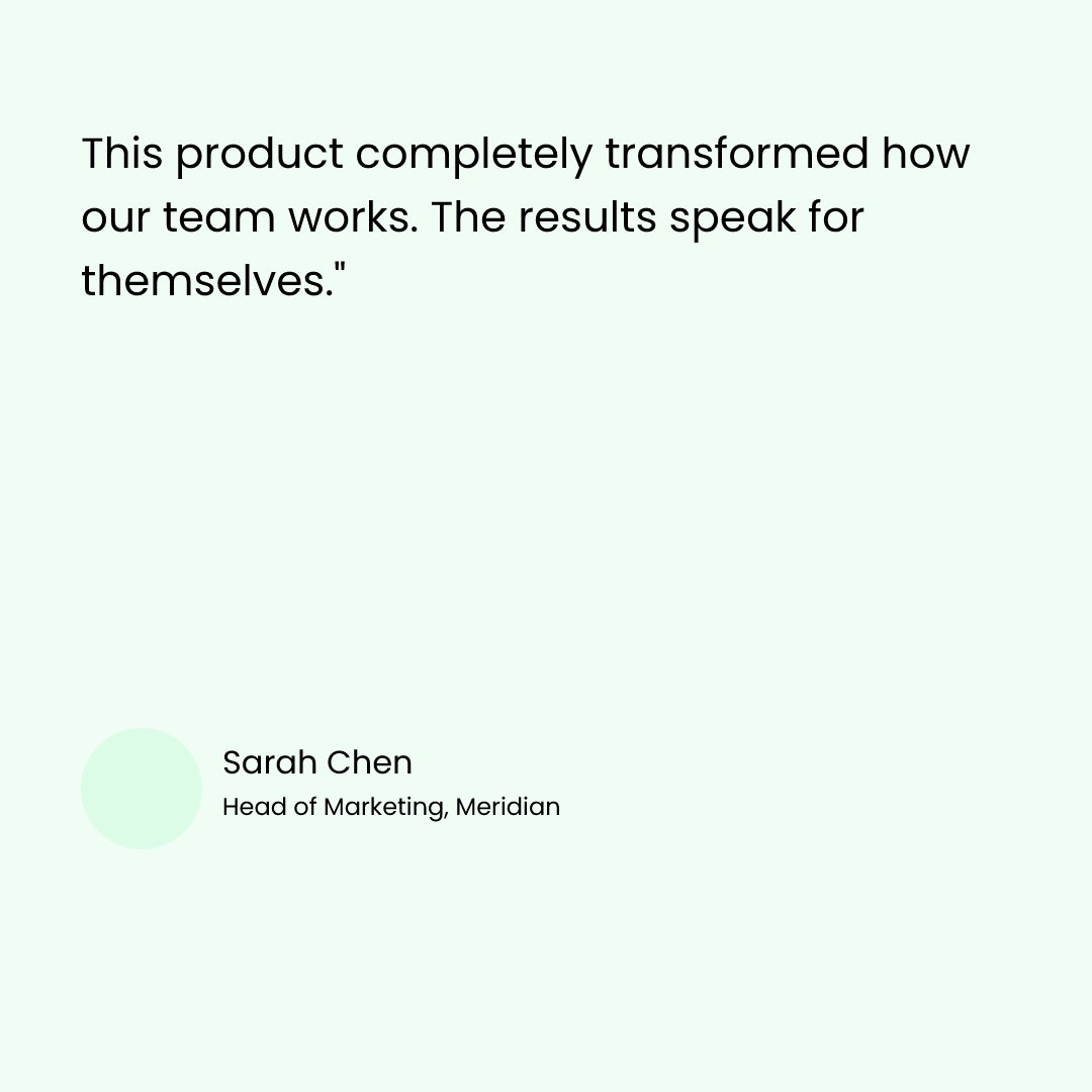 Social Testimonial Card