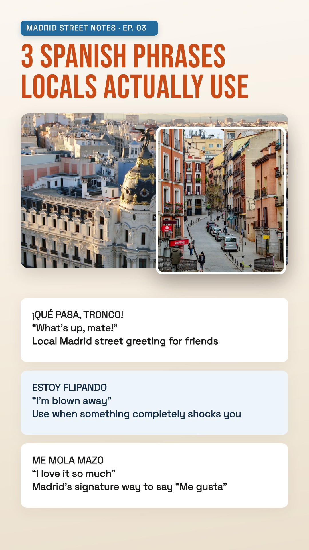 TikTok Cover 3 Spanish Phrases Locals Actually Use