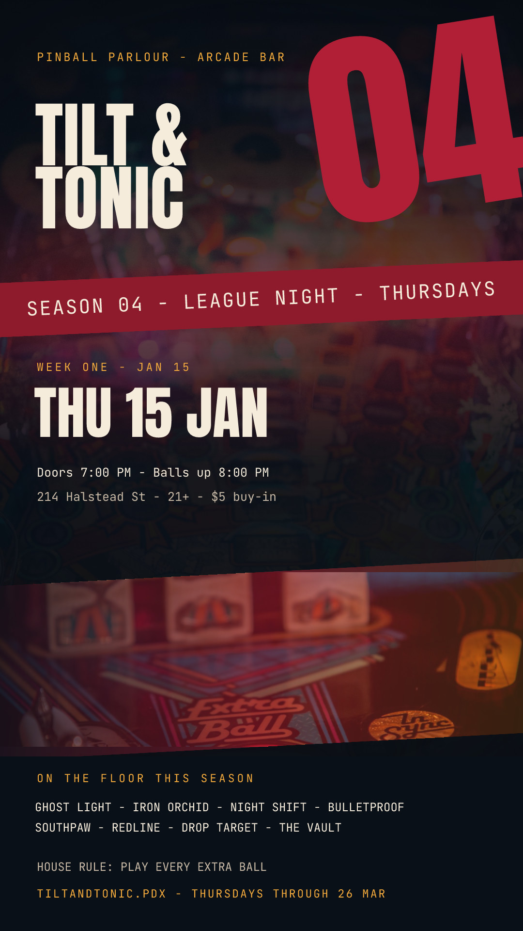 Tilt & Tonic Season 04 League Night