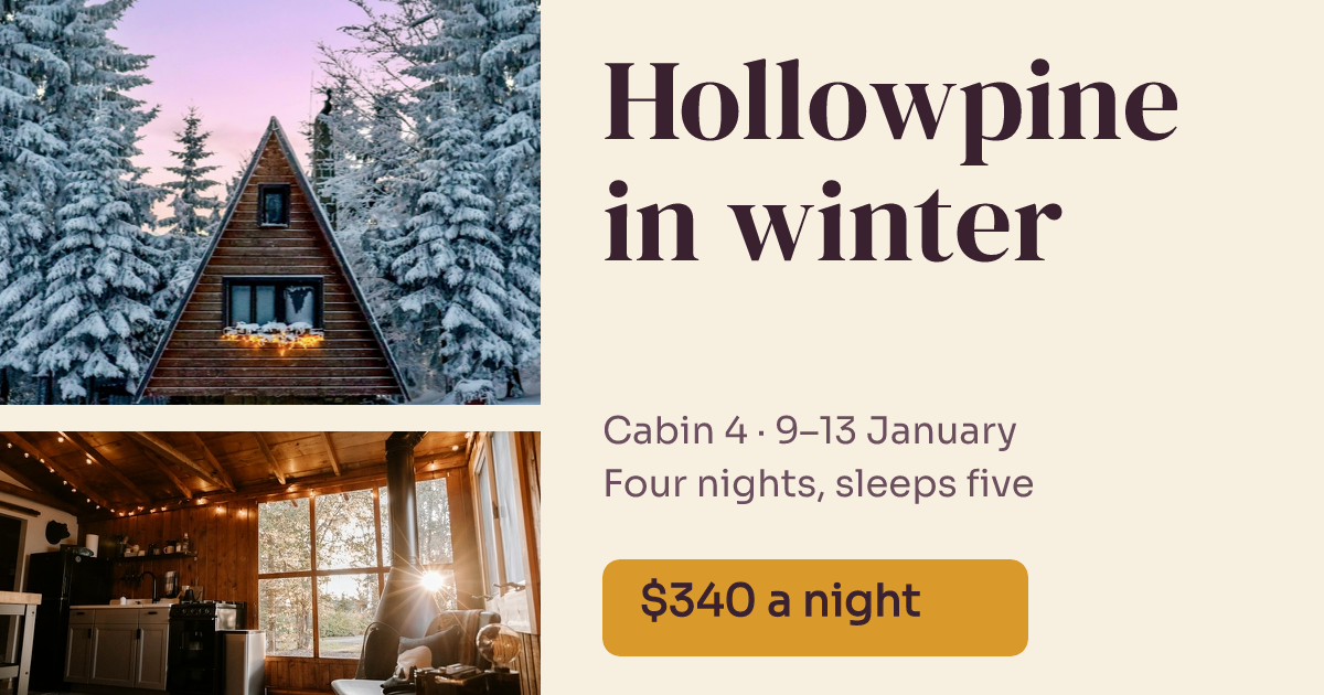Hollowpine Cabin Winter Stay