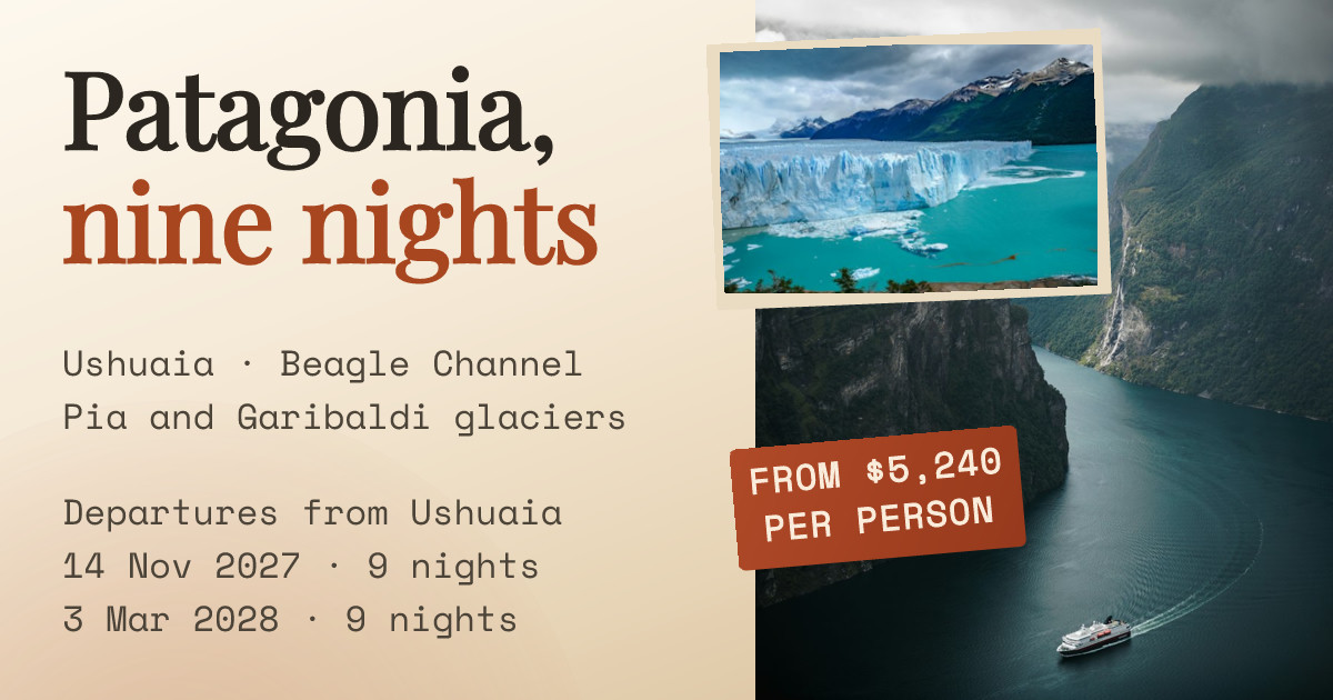 Patagonia Glacier Cruise Departures