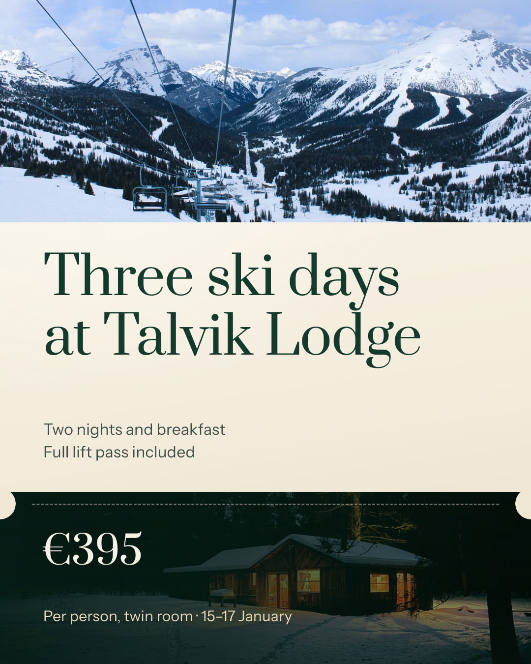 Talvik Lodge Ski Weekend Package